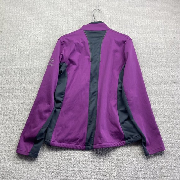 Rossignol Cross country XC skiing Jacket Wom L Purple Softshell Lightweight - Picture 10 of 14